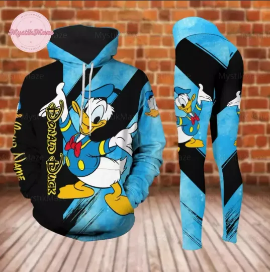 Discover Personalized Donald Unisex 3D Hoodie Legging Set