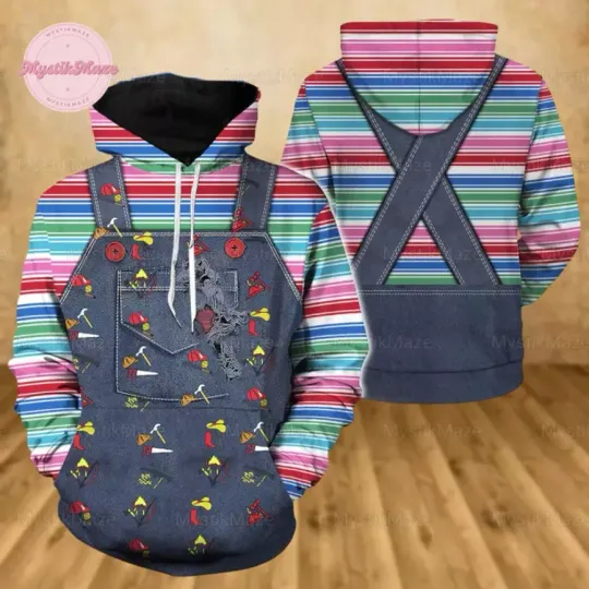 Discover Halloween Chucky Costume Unisex 3D Hoodie For Men