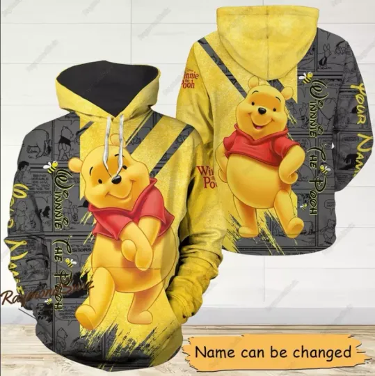 Discover Halloween Pooh 3D Unisex 3D Hoodie