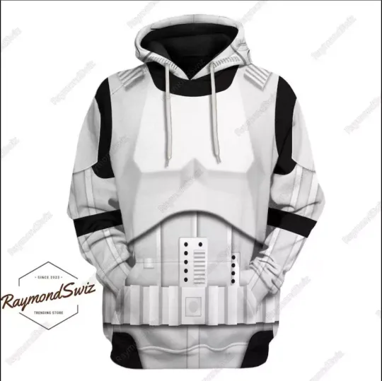 Discover Halloween Stormtrooper Costume Unisex 3D Hoodie