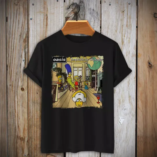 Discover Oasis Rock Music T-Shirt Definitely Maybe Album