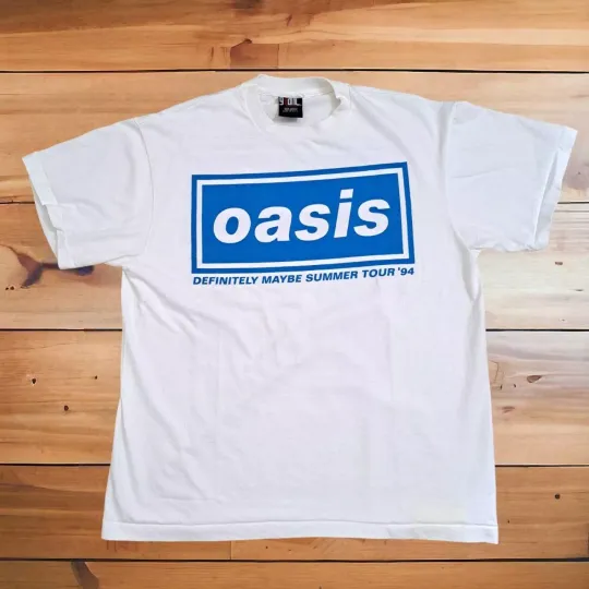 Discover Oasis t shirt vintage style Definitely Maybe Summer