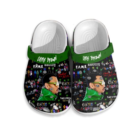 Discover Chris Brown Limited Edition Shoes, Chris Brown Tour 2024 Sandals, Music Tour Shoes