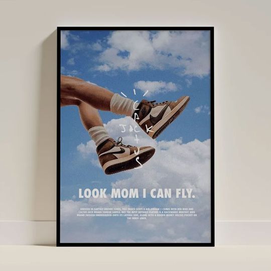 Discover Music Poster of Travis 'Cactus Jack', Unframed Wall Art