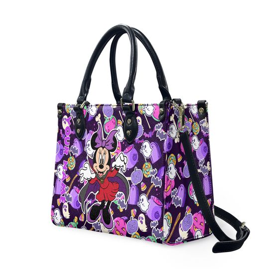 Discover Personalized  MinnieLeather Handbag, Halloween Gift, Christmas Gift
