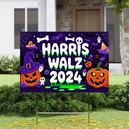 Discover Kamala Harris for President Halloween Yard Sign
