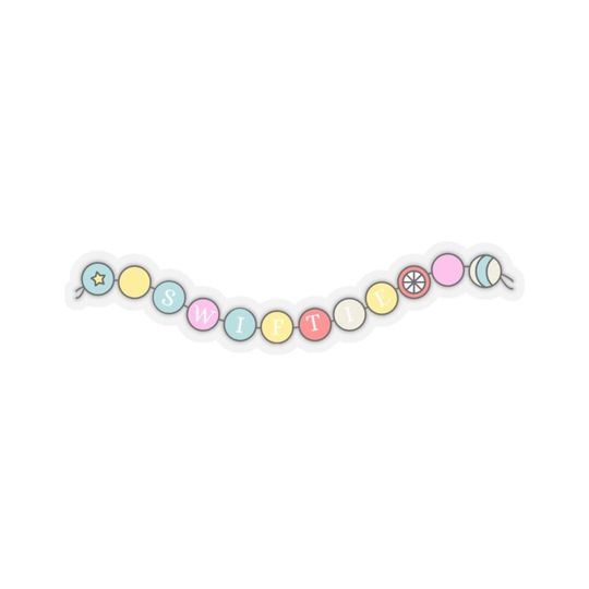 Discover Taylor Friendship Bracelet Sticker - Fun Gift for Friends