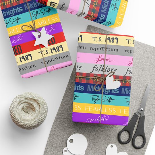 Discover Taylor Album Inspired Wrapping Papers