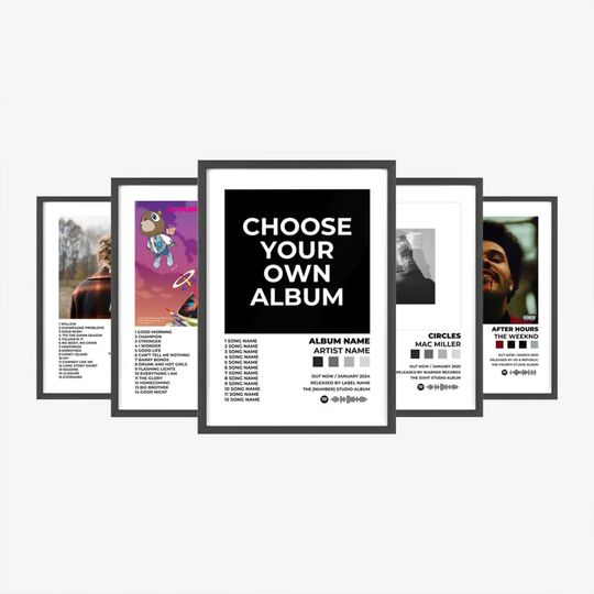 Discover Custom Album Cover | Personalized Music Poster | Create Your Own Album Design