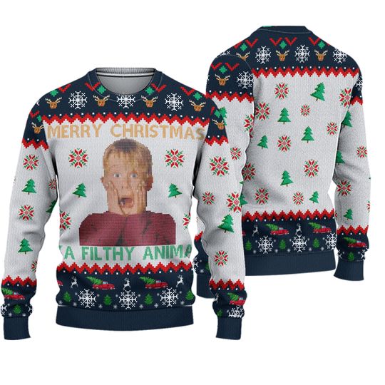 Discover Home Alone Christmas Ugly Sweater, Christmas Movie Ugly Sweater