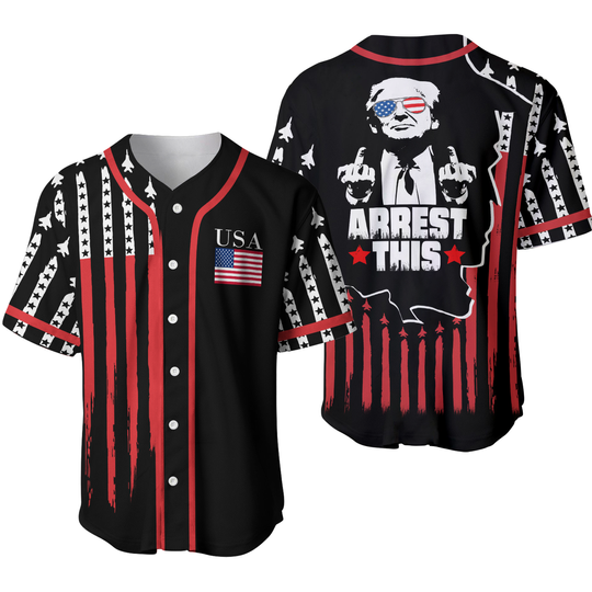 Discover Trump Arrest 2024 Baseball Jersey: Take America Back Shirt