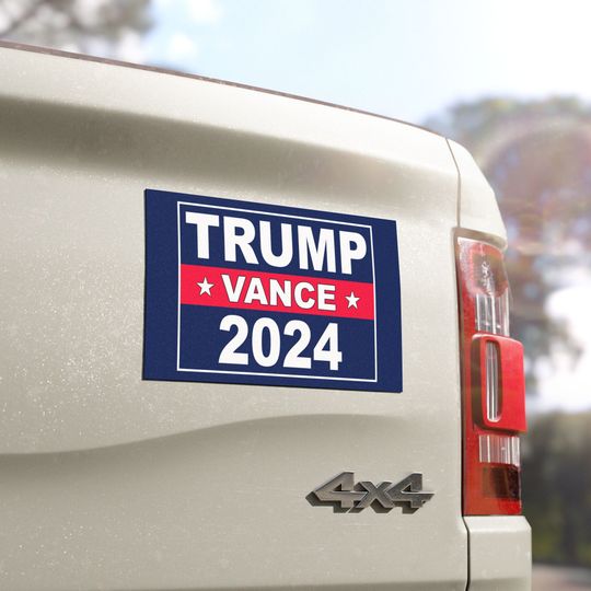 Discover Trump Vance 2024 Car Magnet for President