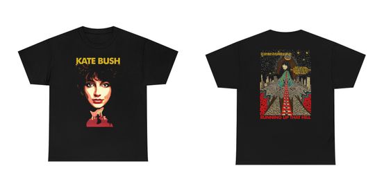 Discover Kate Bush Running Up That Hill Art Pop Rock Lyrics Unisex T-shirt