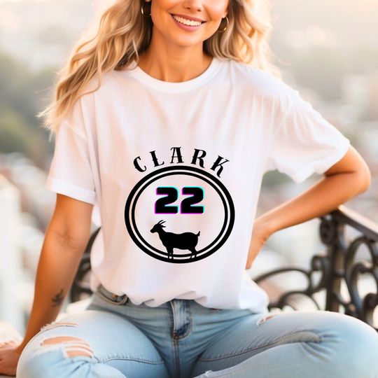 Discover Clark 22 Goat T-Shirt, Basketball Championship Fan T-Shirt