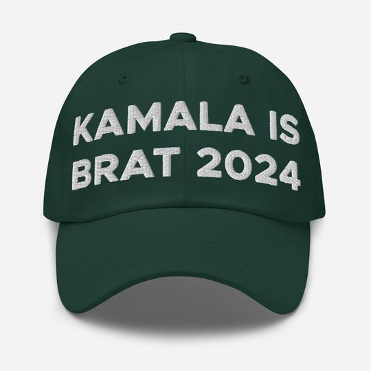 Discover Kamala is Brat 2024 Embroidered Dad Cap