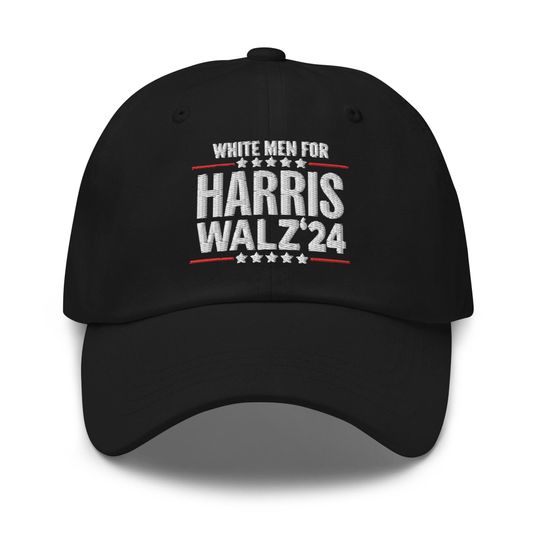 Discover White Men For Harriz Walz 2024 Embroidered Dad Cap