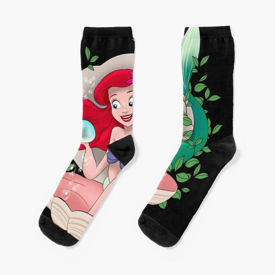 Discover Little mermaid pearl Socks
