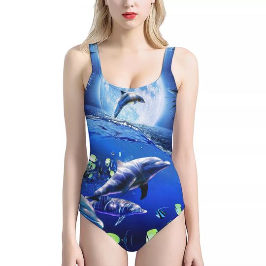 Discover Moon Dolphin One Piece Swimsuit