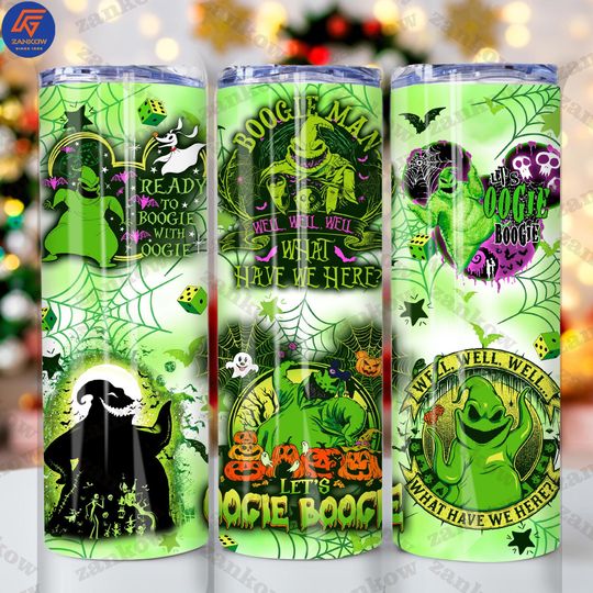 Discover Halloween Couple 20oz Skinny Tumbler, Horror Nightmare 20oz Tumbler, Trick Or Treat