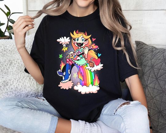Discover Star vs The Forces of Evil Rainbow Shirt, Star Butterfly Shirt