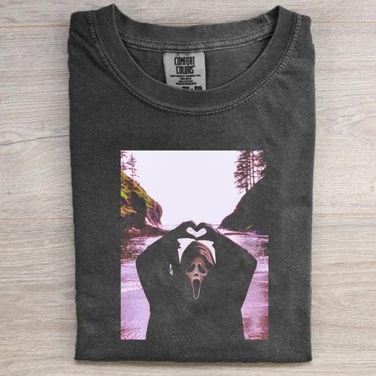 Discover Scream Halloween Heart Hands Comfort Colors Shirt, Ghostface Scream Halloween shirt, Michael Myers Shirt, Horror Movie Shirt Gift