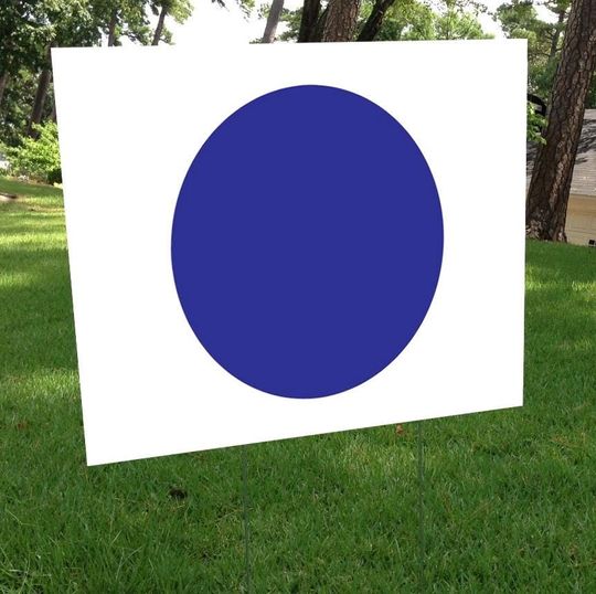 Discover Blue Dot Democrat yard sign
