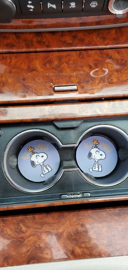 Discover Snoopy Car Coaster, Car Accessories Gifts