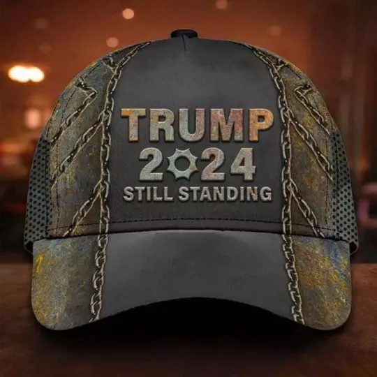 Discover Trump 2024 Still Standing Take America Back Vintage Classic Baseball Cap