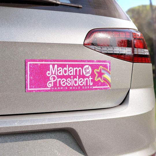 Discover Car MAGNETS - Madam President (and Tim!) Car MAGNETS