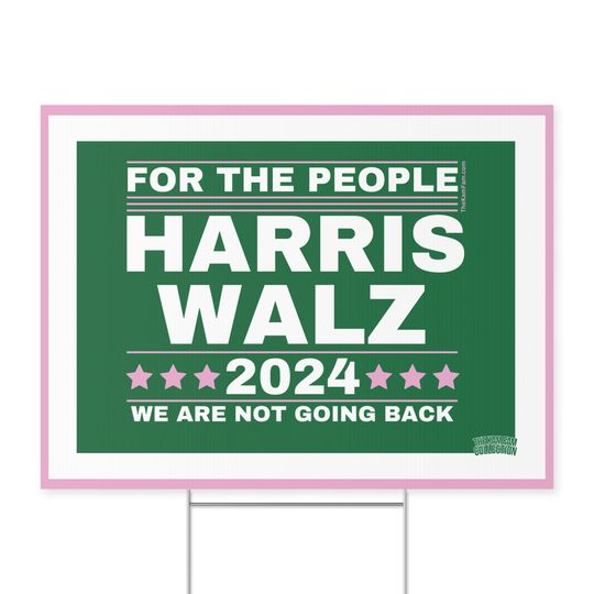 Discover AKA Harris Walz 2024 Yard Sign | Kamala Harris 4 President