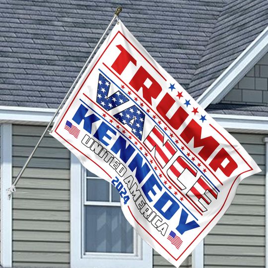 Discover Trump Vance Kennedy 2024 House Flag, Unite America 2024 House Flag