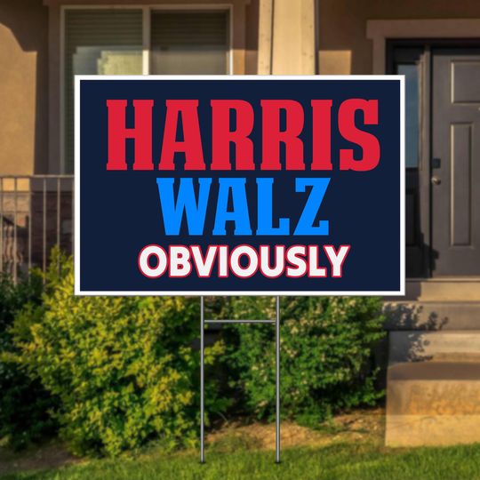 Discover Harris Walz 2024 Yard Sign