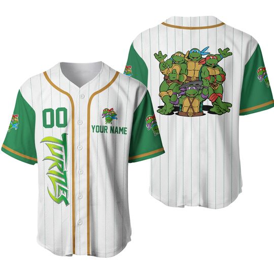 Discover Personalized Teenage Mutant Ninja Turtles Baseball Jersey