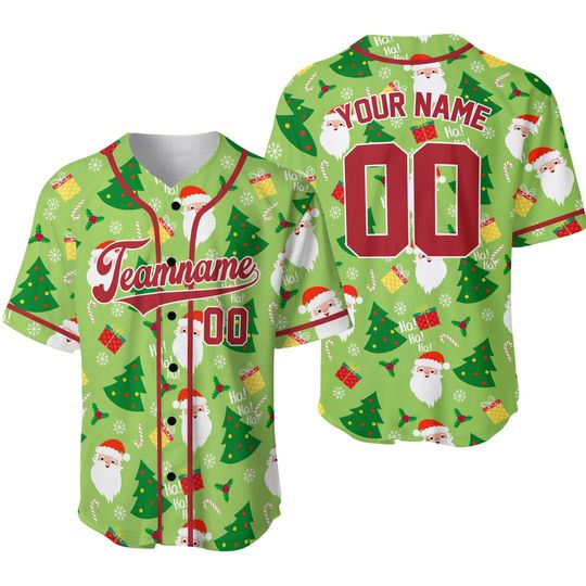 Discover Personalized Christmas Baseball Jersey