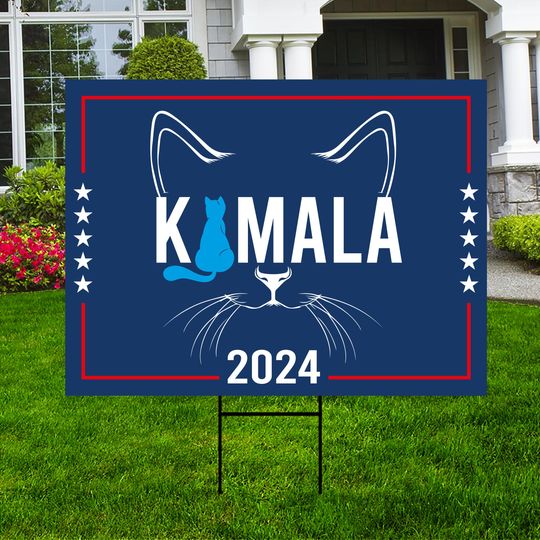 Discover Harris Walz 2024 Obviously Yard Sign