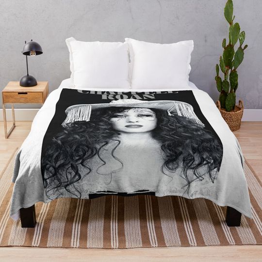 Discover Black And White Concert Poster Throw Blanket