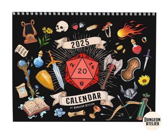 Discover DND Gifts: 2025 Dungeons and Dragons Calendar