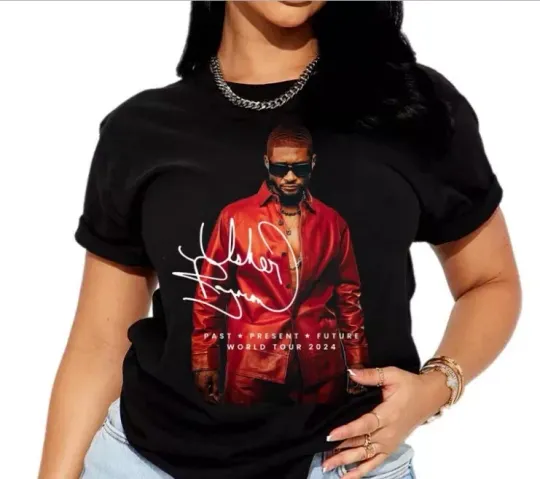 Discover Usher Concert Shirt - Past Present Future Tour
