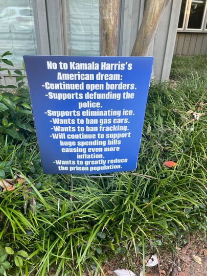 Discover Anti Kamala Harris signs Donald Trump 2024 yard sign
