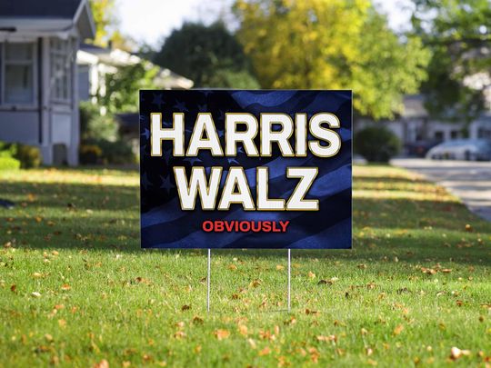 Discover Harris Walz 2024 Yard Sign, Kamala for President