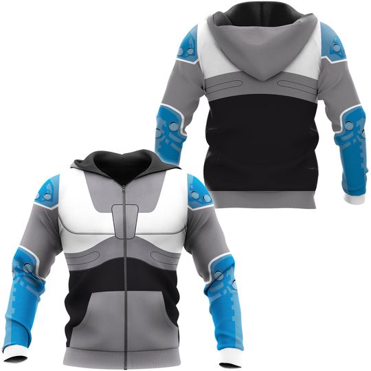 Discover Cyborg Hoodie, Cosplay Zip 3D Hoodie
