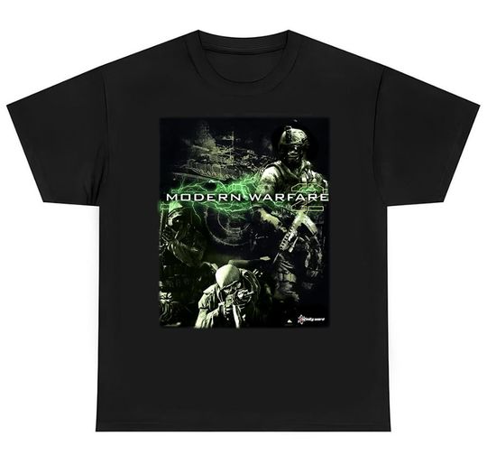 Discover 2009 Call of Duty Modern Warfare 2 IW Promo Vintage Y2K T-Shirt
