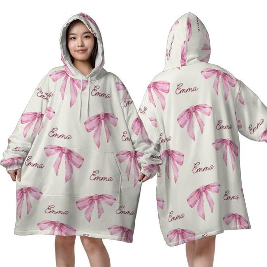 Discover Custom Name Blanket Hoodie