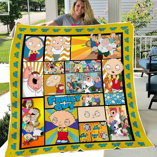 Discover Family Guy Blanket Family Guy Cartoon Movie Fleece Blanket