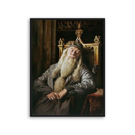 Discover Albus Sleeping Headmaster Poster, Wizard World Poster Print, Headmaster Sleeping Wall Art, Potter Wall Art