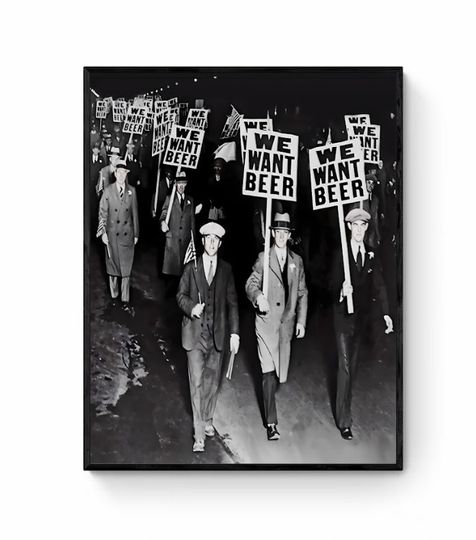 Discover We Want Beer. Premium Matte Vertical Poster
