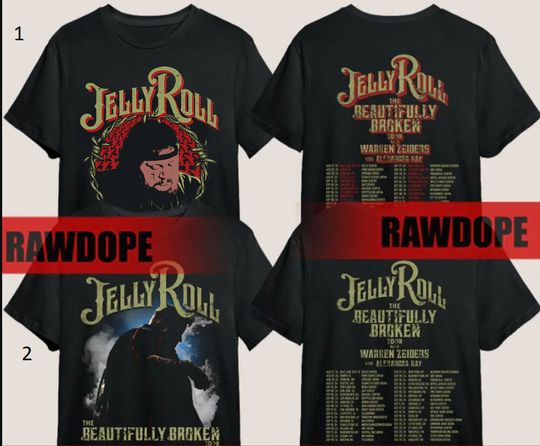 Discover Jelly Roll The Beautifully Broken Tour 2024 T-Shirt
