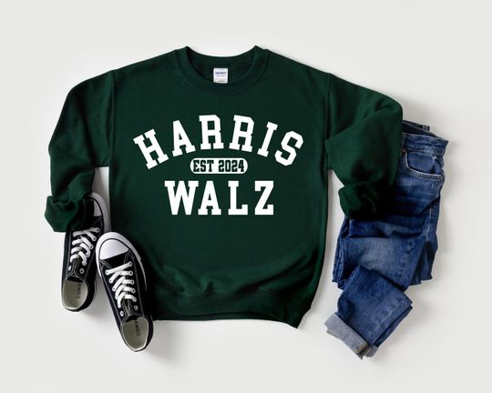 Discover Kamala Harris 2024 Sweatshirt Harris Walz