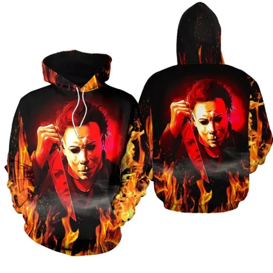 Discover Michael Myers 3D All Over Print HOODIE HALLOWEEN GIFT CHRISTMAS GIFT