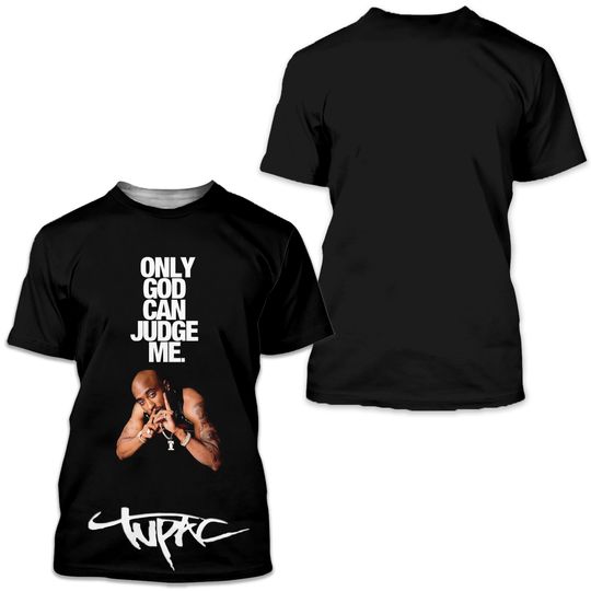 Discover Only God Can Judge Me 2Pac Tshirt - Vintage Tupac Shaker T-Shirt 3D